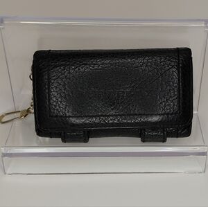 Burberry Blue Leather Key Holder